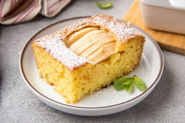 Apfel Grießauflauf, eine Erinnerung an die Ferien bei der Oma