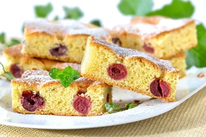 versunkene Kirschen Dieser Kirschenkuchen schmeckt sicher jedem