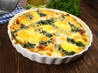Kartoffel Spinat Auflauf eines der besten Auflauf Rezepte von unserer Oma