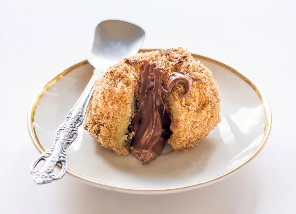 Nougat Germknödel Germ (Hefe) und Nougat alles selber gemacht