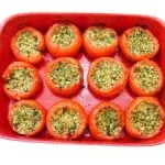 gefüllte Paprika mit Spinat