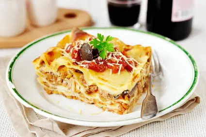 vegetarische Linsenlasagne