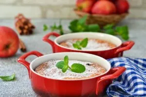 Apfel Quarkauflauf Apfel Quarkauflauf