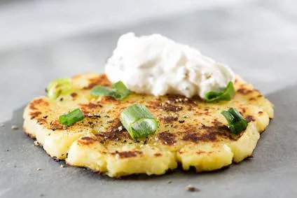 Kartoffelpuffer aus Kartoffelbrei Kartoffelpuffer aus Kartoffelbrei