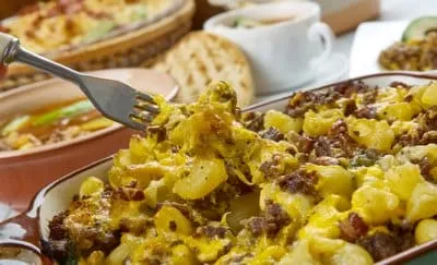 Taco Makkaroni Auflauf ein typisches Rezept für Makkaroni