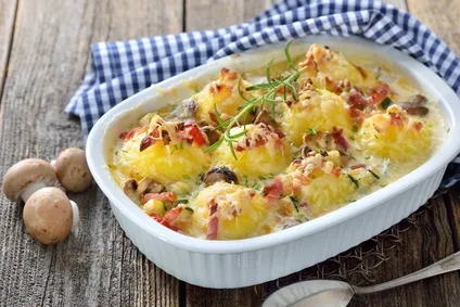 Kartoffelknödel Auflauf Köstlich cremig und herzhaft würzig ist dieser Knödelauflauf