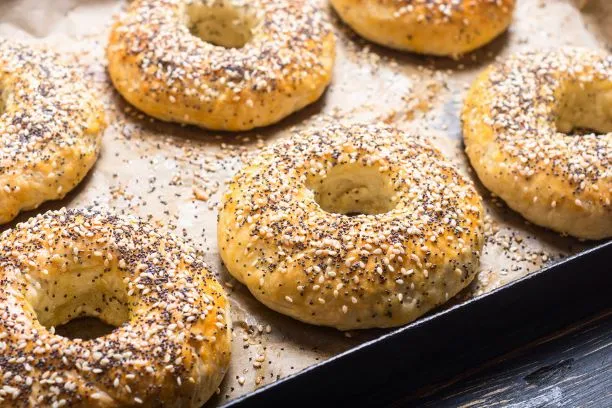Hausgemachte Bagels Hausgemachte Bagels