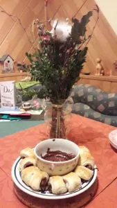 Nutella Bananenring Fondue Nutella Bananenring Fondue