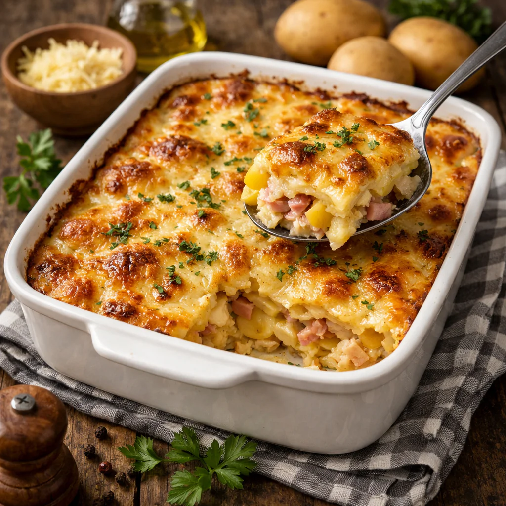 Klassischer Kartoffelauflauf