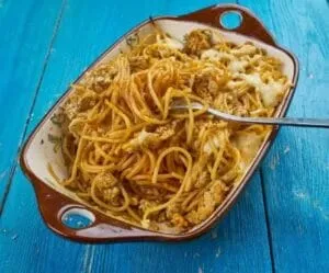 Spaghetti Auflauf mit Hackfleisch Spaghetti Auflauf mit Hackfleisch