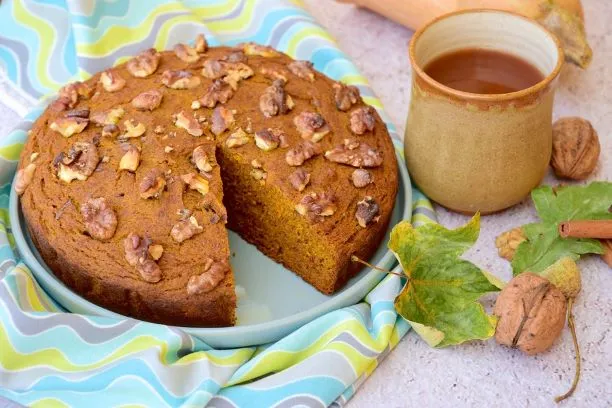 Kürbis Walnuss Kuchen Kürbis Walnuss Kuchen