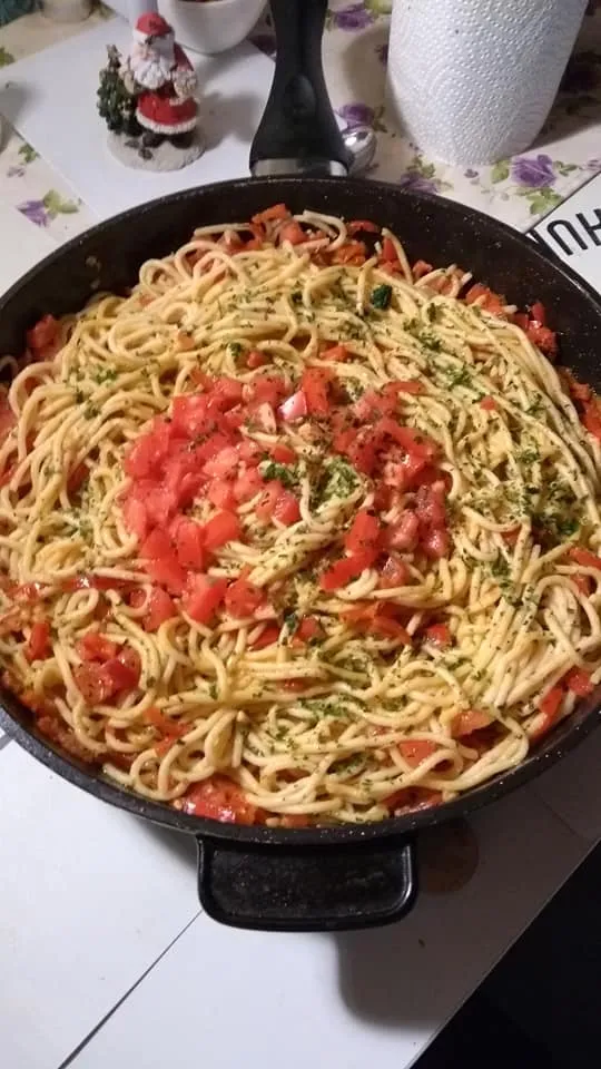 Spaghettipfanne mit Tomaten Ein leckeres und günstiges Rezept der Omi