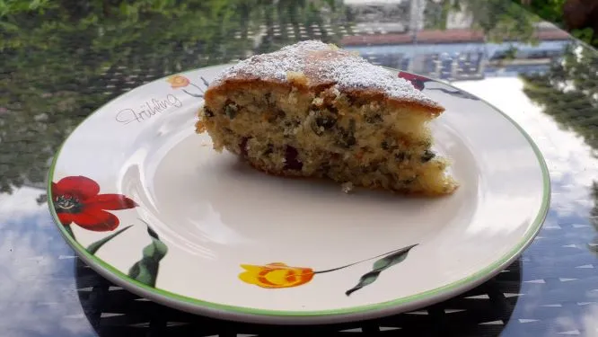 Kirschkuchen mit Kürbiskernen Kirschkuchen Mit Kürbiskernen