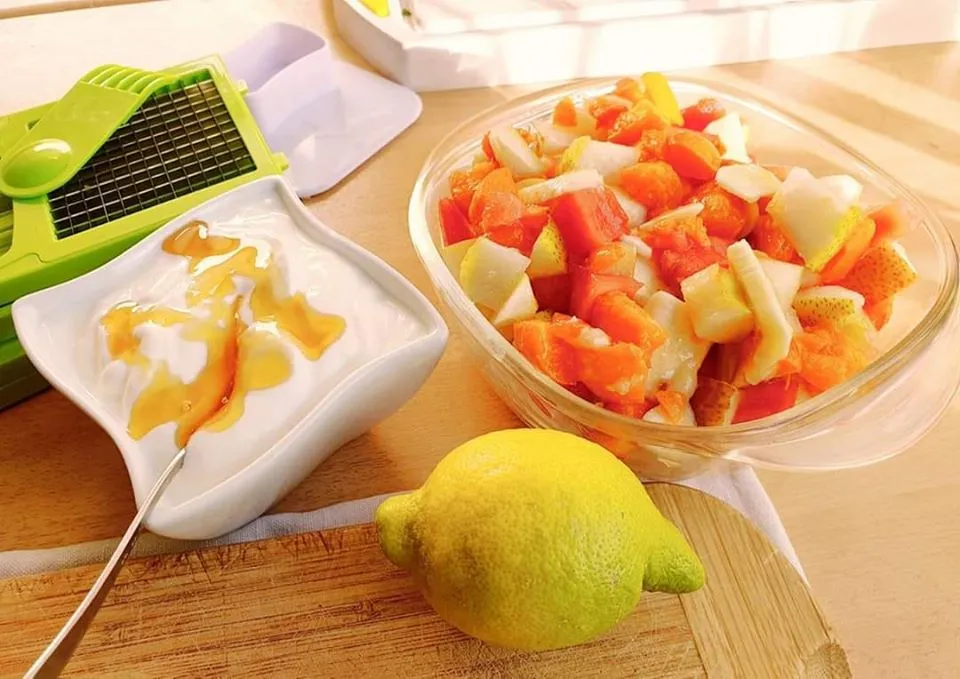 Obstsalat mit griechischem Joghurt Obstsalat Mit Griechischem Joghurt