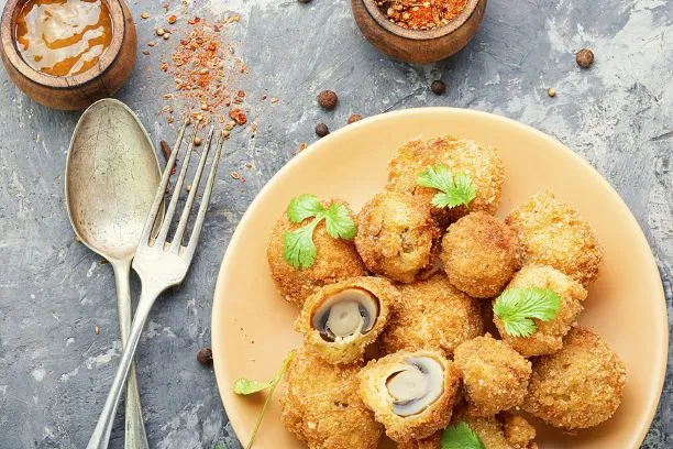 Gebackene Champignons Gebackene Champignons