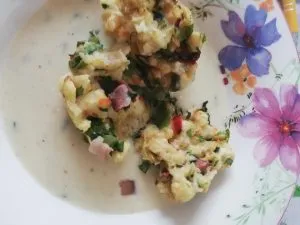 Mangold Speckknödel