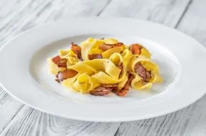 Pappardelle mit geräucherten Speck Pappardelle Mit Geräucherten Speck