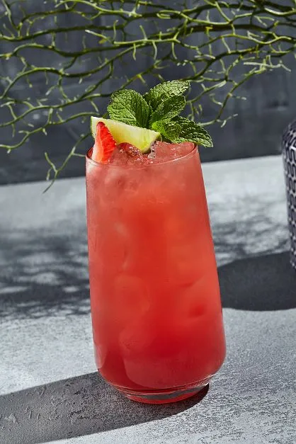 Erdbeeren Limoncello Cocktail Erdbeeren Limoncello Cocktail
