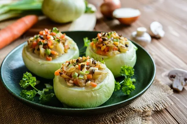 Gefüllte Kohlrabi Gesund Essen mit diesem wirklich leckeren Rezept