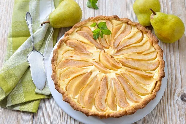 Birnen Schmand Kuchen Birnen Schmand Kuchen