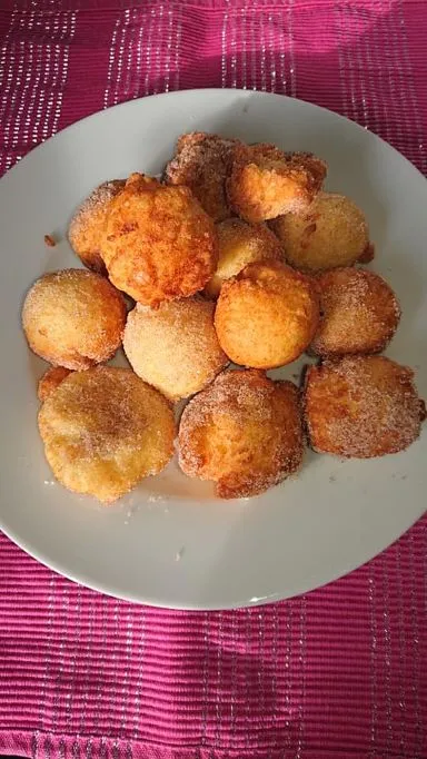 Altes Olga verwöhnte heute ihren Mann mit leckeren Quark Bällchen mit Surprise