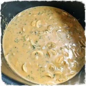 Champignonrahmsauce Champignonrahmsauce auf Vorrat hergestellt
