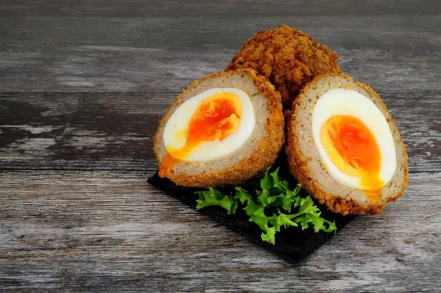 Frittierte Eier Frittierte Eier