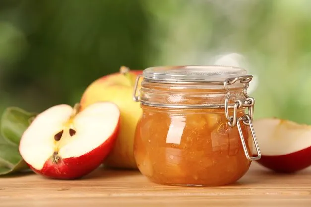 Selbstgemachte Apfelmarmelade Selbstgemachte Apfelmarmelade