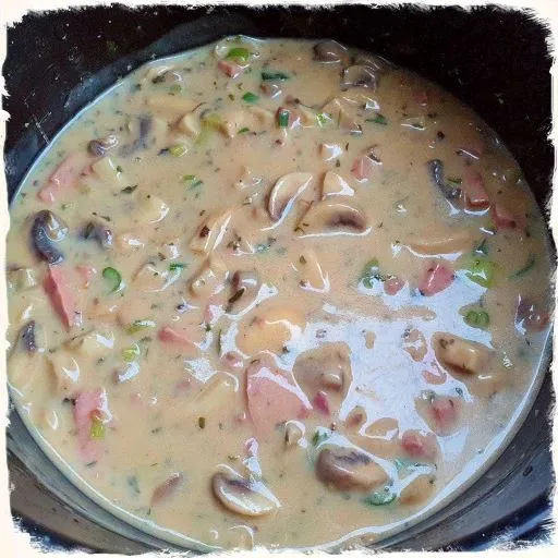 Jägersauce mal anders Aus ein paar Resten eine leckere Sauce zu Knödeln