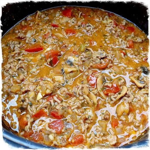Hackfleischtopf Jäger Art Ein richtiges One Pot Rezept ist Susanne Kellers Hackfleischtopf Jäger Art