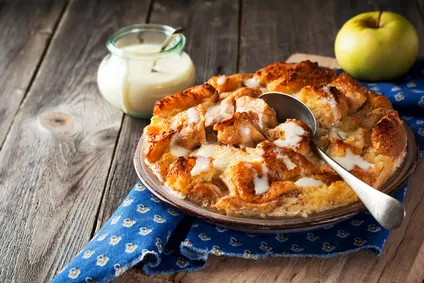 Apfel Brotpudding Auflauf Apfel Brotpudding Auflauf