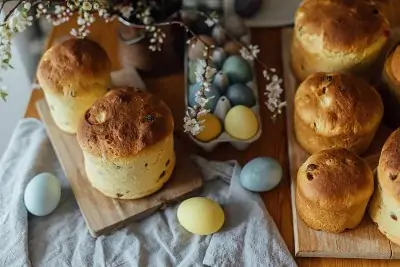 Traditionelles Osterbrot Das Osterbrot ist wirklich eine Sünde wert und eine sehr leckere Idee