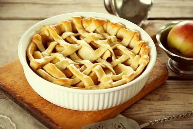 Apfel Gitterkuchen Hervorragend als Überraschung zum Muttertag geeignet