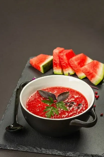 Kalte Wassermelonen Suppe Kalte Wassermelonen Suppe