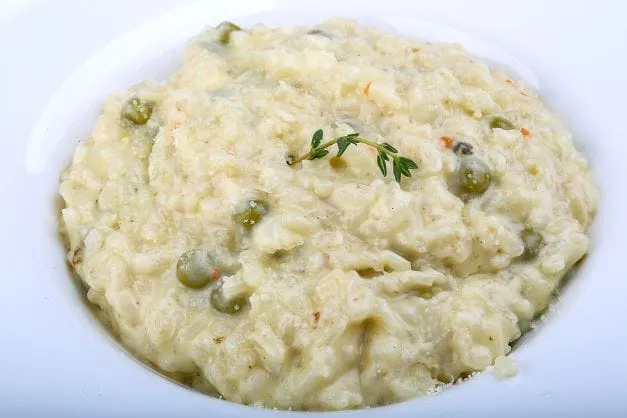 Käserisotto mit Erbsen schmeckt einfach fantastisch