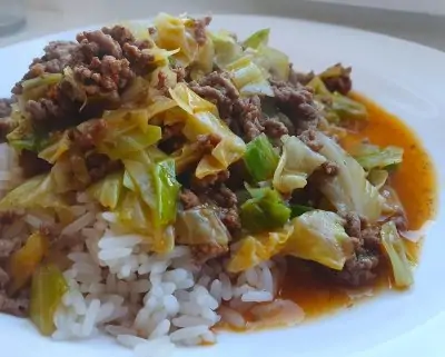 Spitzkohl Hack Pfanne