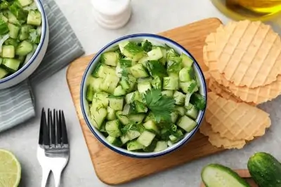 Gurkensalat mit Sojasauce Gurkensalat Mit Sojasauce
