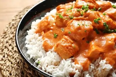 Butterhünchen mit Reis Butterhuenchen Mit Reis