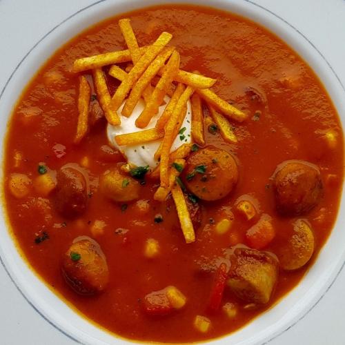 Currywurst Suppe