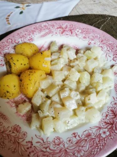 Gedünstete Kohlrabi mit Petersilkartoffeln