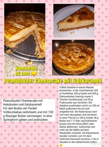 Peanutbutter Cheesecake mit Salzkaramell