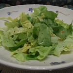 Platz 1 grüner Salat mit Zucker angemacht
